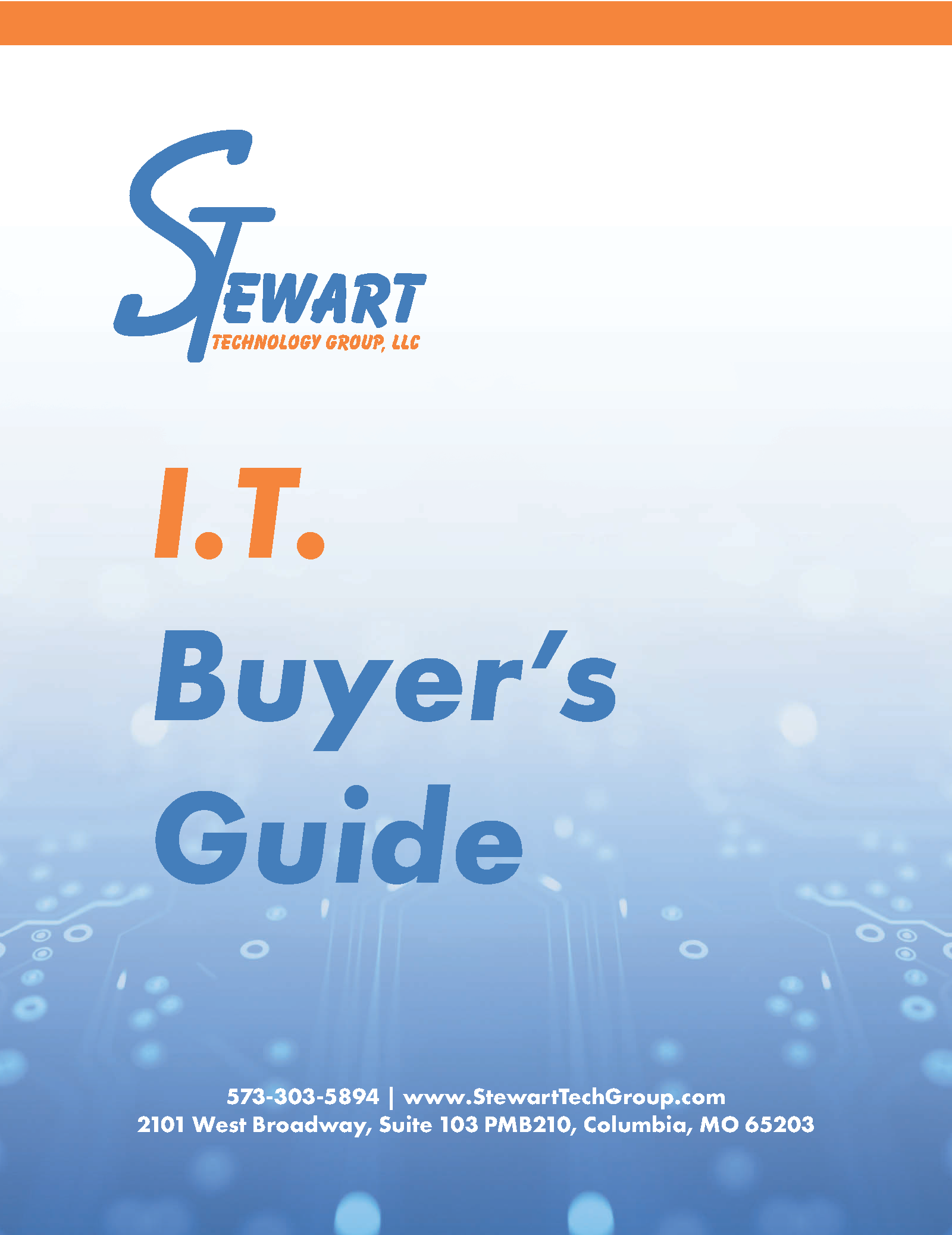 Cover of the Stewart Technology Group I.T. Buyer's Guide